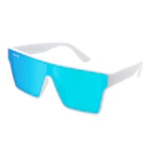 Stylish White and Blue Sunglasses
